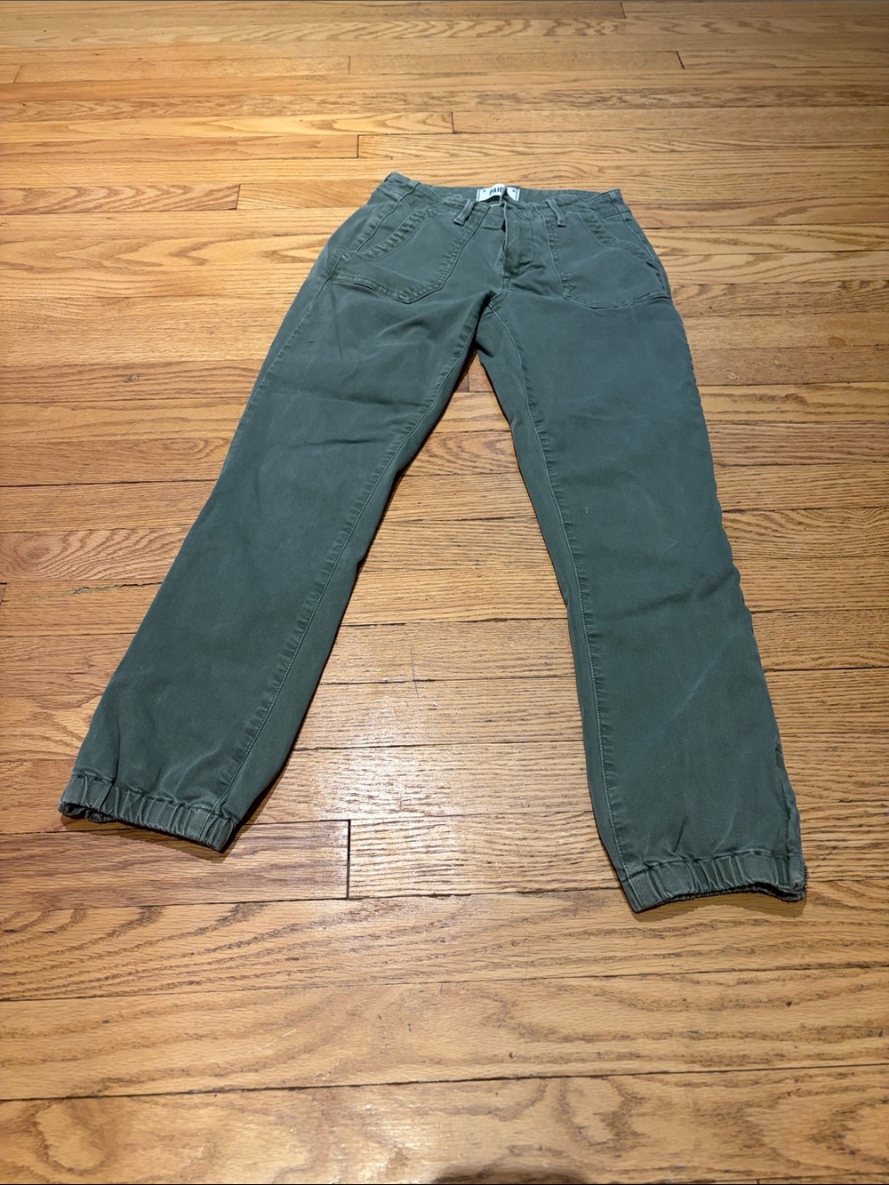 Paige Mayslie Joggers in Olive Green Size 23
